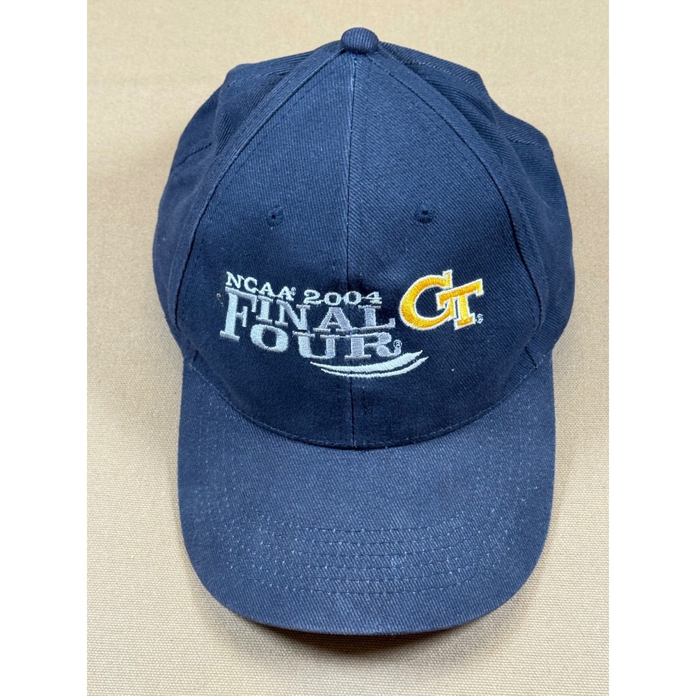 Vintage Georgia Tech Yellow Jackets NCAA 2004 Final Four Navy Blue Hat Cap